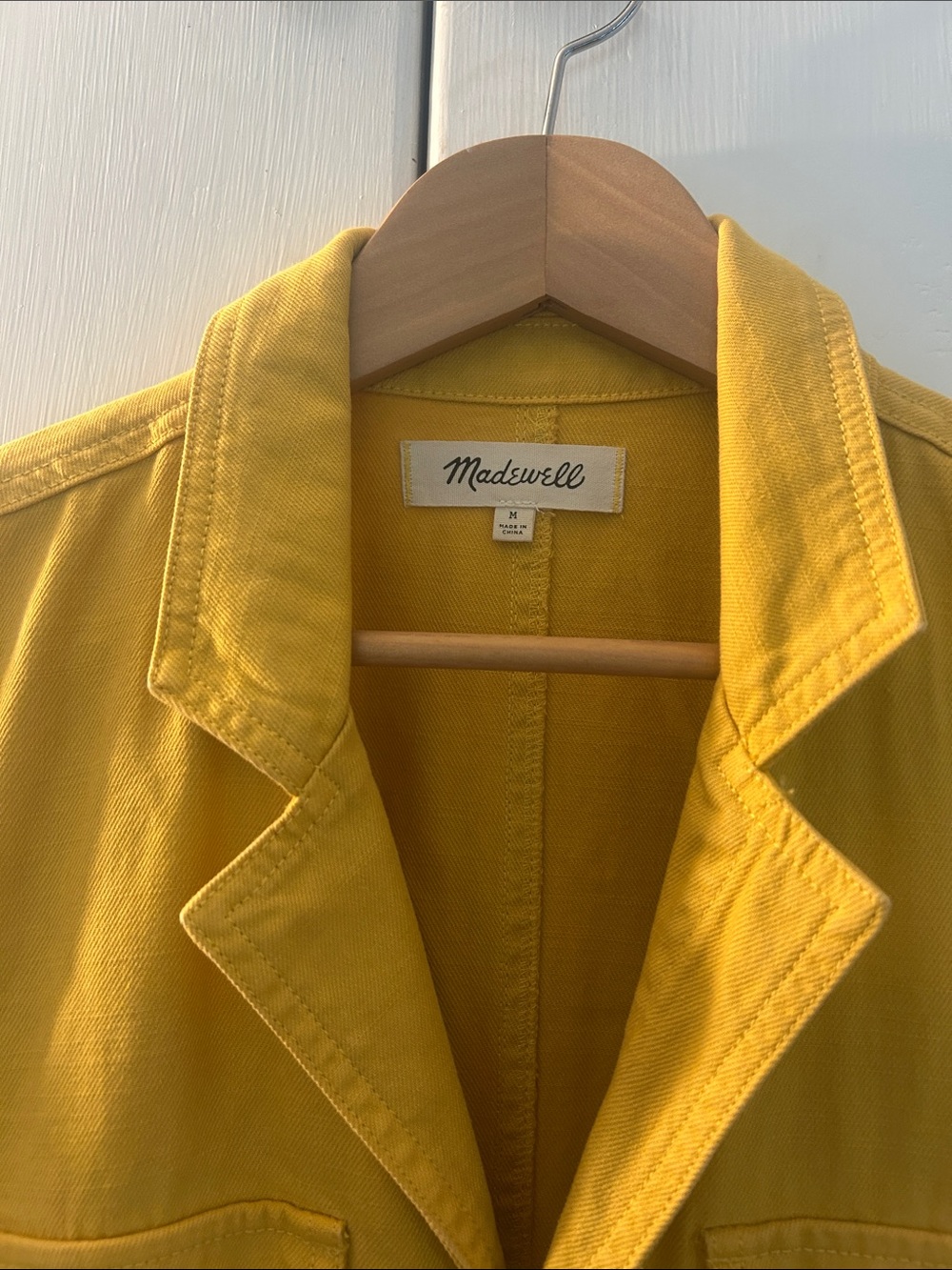 Madewell Mustard Yellow Short-Sleeve Utility Jumpsuit - Picture 2 of 2